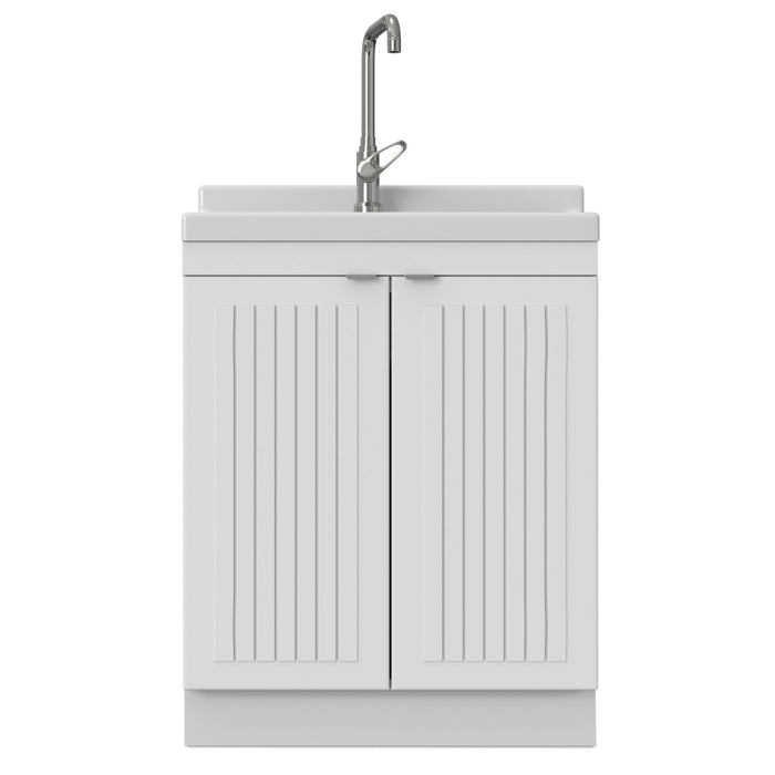 Murphy - Laundry Cabinet & Faucet And Stainless Steel Sink Simpli-Home