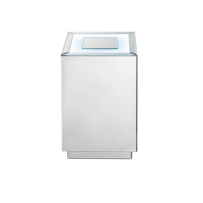 Nowles - Accent Table With LED - Faux Stones