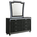Mika - 8 Drawer LED Dresser With Mirror - Black Furniture Max