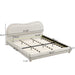 Upholstered Platform Bed Frame With Curved Headboard Home Essentials