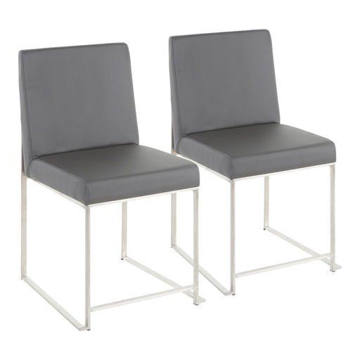 Fuji - Contemporary Modern Elegance High Back Dining Chair (Set of 2) Lumi Source