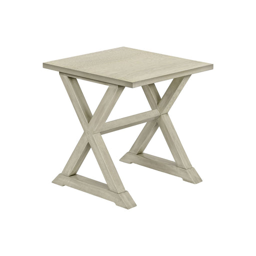 Compact Accent End Table, Square, Transitional 8th Street