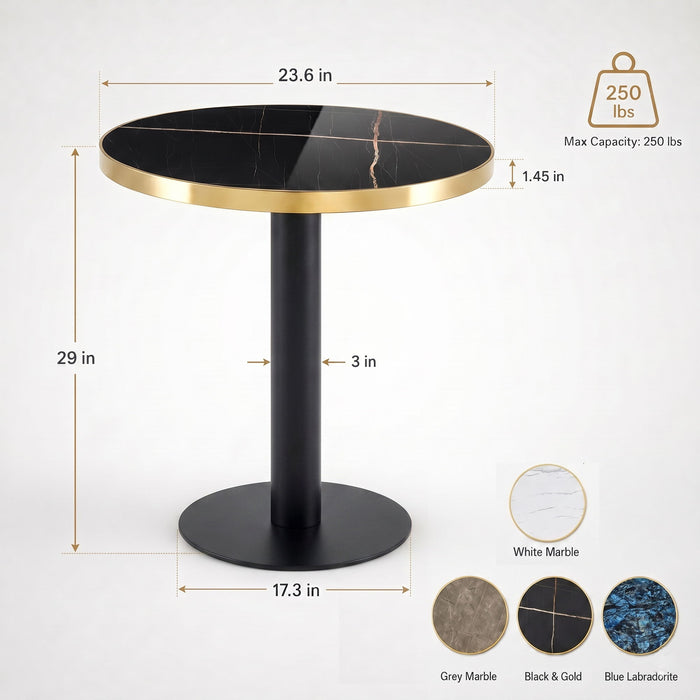 Elegant Round Bistro Table Home Essentials