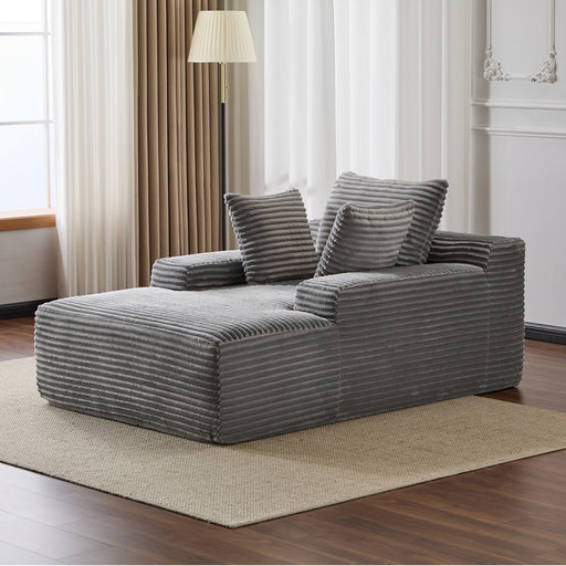 Oversized Chaise Lounge Chair Cozy Cloud Couch With 3 Throw Pillows And Wide Armrest Home Essentials