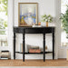 Half Moon Console Table With Drawer & Shelf Hearth and Haven