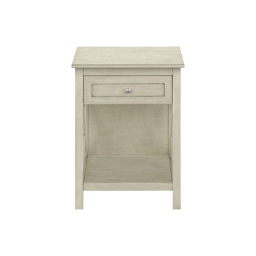 Accent End Table, 2 Tier, Storage Drawer, Transitional Style 8th Street