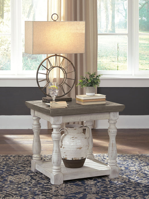 Havalance - Rectangular End Table - Gray / White Signature Design by Ashley®
