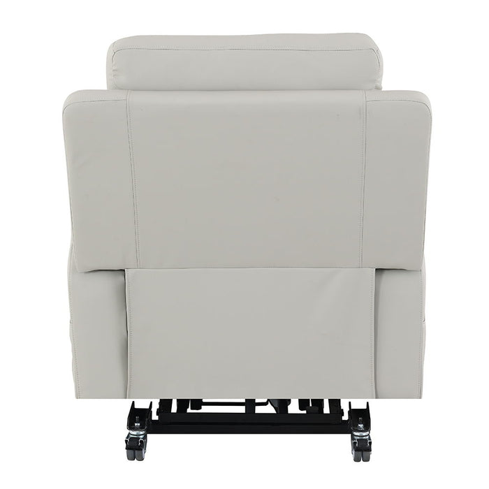 Marsha - Power Recliner With Lift & Massage - Light Gray Leather ACME