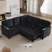 L-Shaped Sofa With Pull Out Sofa Bed With USB Home Essentials