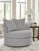 UrbanCrest - Swivel Accent Chair - Pewter Signature Design by Ashley®