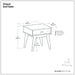 Draper - Handcrafted Mid Century End Table Simpli-Home