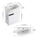 Soft Close Doors Bathroom Vanity With Sink, Compact Wall Mounted Design Basin Home Essentials