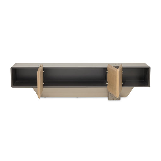 Bristol Point - Media Cabinet - Saddle Brown Michael Amini