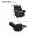 Swivel Rocker Recliner Chair With Manual Recline For Living Room Home Essentials