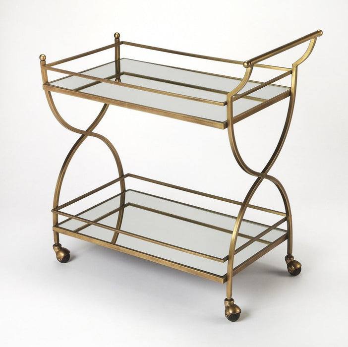 Bar Cart - Antique Gold