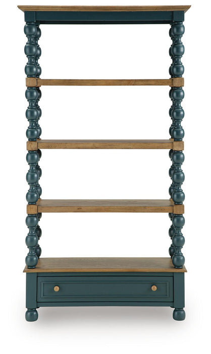 Finnworth - Bookcase - Blue / Brown Signature Design by Ashley®