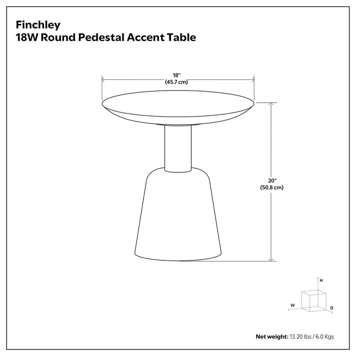 Finchley - Side Table - White Washed Simpli-Home