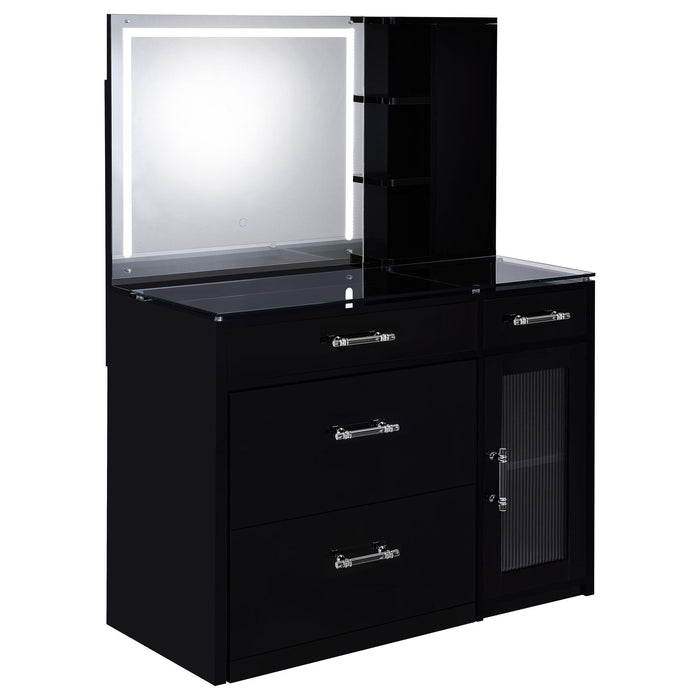 Kerr - 2 Drawer Makeup Vanity Table With Mirror And Stool Furniture Max