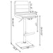 Adjustable Bar Stool (Set of 2) - Gray Furniture Max