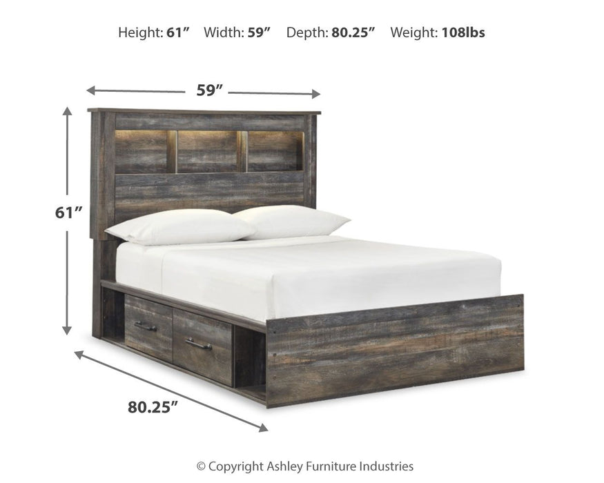 Drystan - Panel Bookcase Bed Signature Design by Ashley®