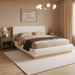 Upholstered Platform Bed Frame, No Box Spring Required Noble House