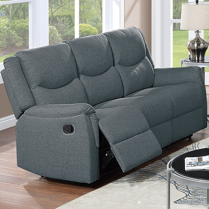 Modern Contemporary Style Recliner Sofa With Plush Armrest And Headrest Home Essentials