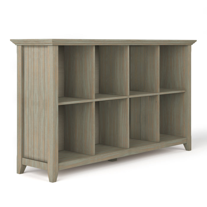 Acadian - 8 Cube Storage Sofa Table - Distressed Gray