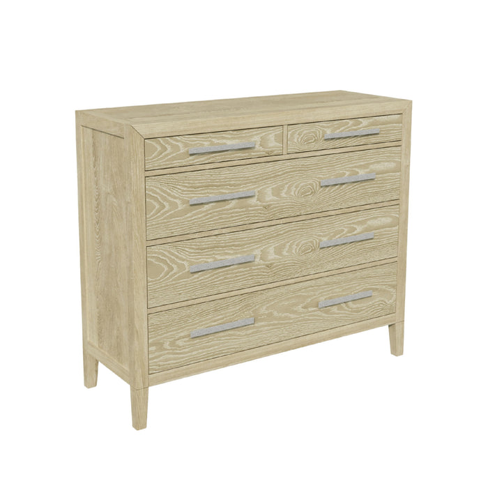 Adeline - 5 Drawers Chest - Natural Wood Wash Home Essentials