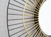 Comet - Round Mirror - Black / Gold Zuo Modern