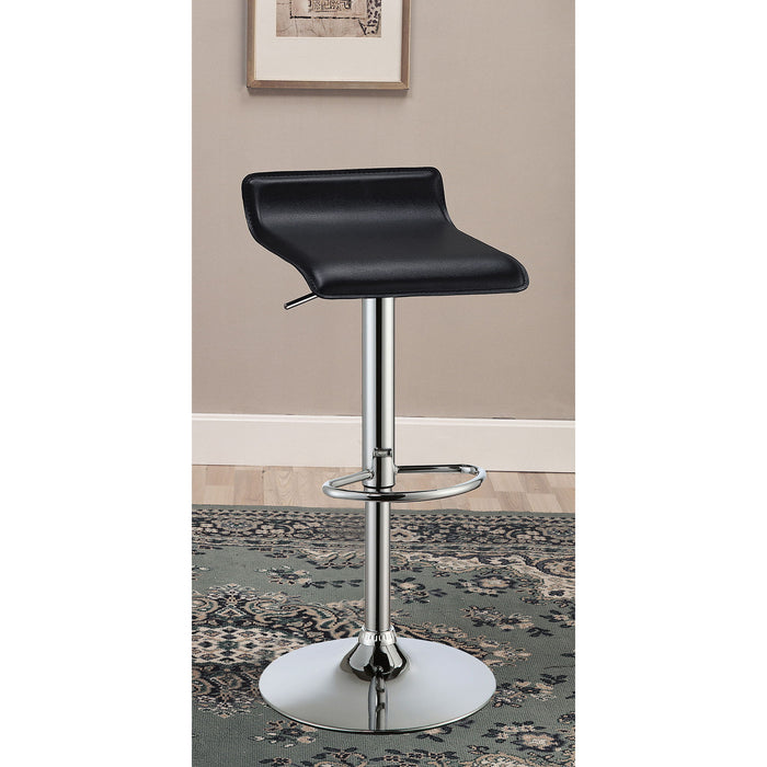Backless Bar Stool With Adjustable Height - Black Furniture Max