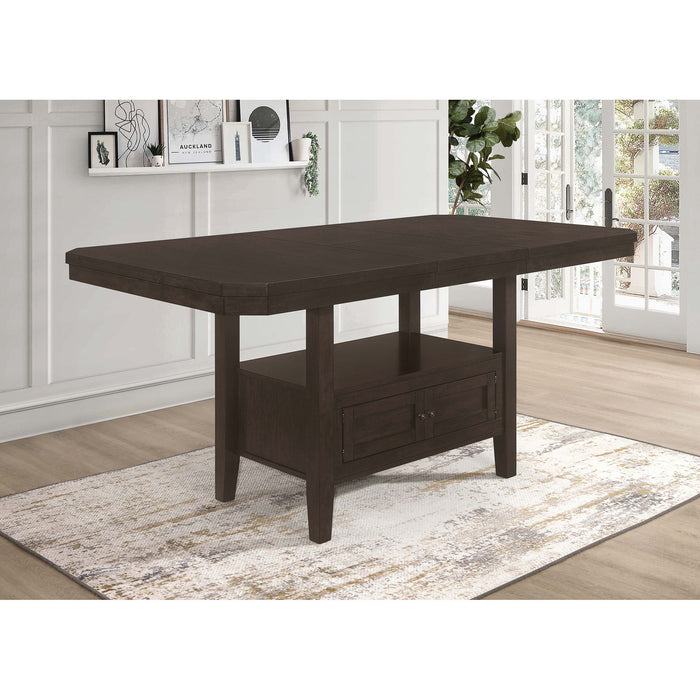 Prentiss - Extension Counter Dining Table - Cappuccino Furniture Max