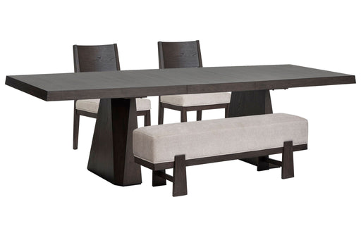 Tauren - 4 Piece Extendable Double Pedestal Dining Table Set Magnussen Furniture
