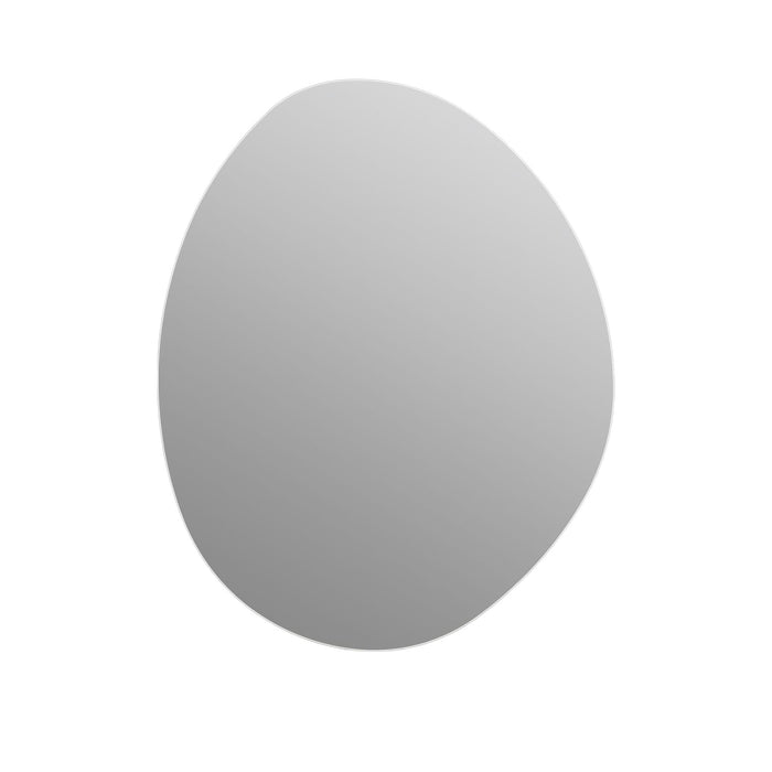 Asymmetrical Bathroom Wall Mirror - Silver Daily Nest