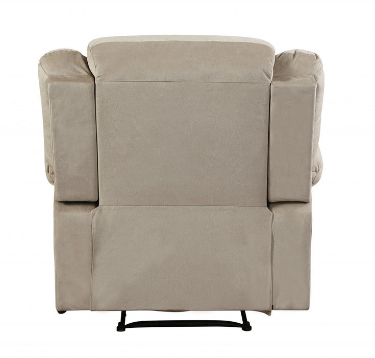 Contemporary Fabric Chair - Beige