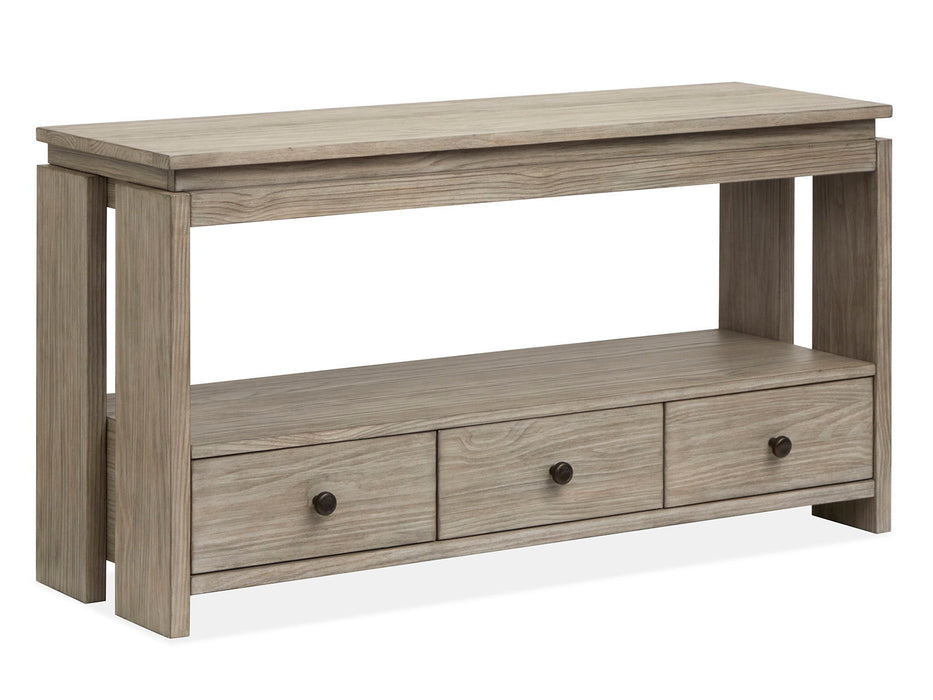 Conrad - Rectangular Sofa Table - Stone Harbor Gray Magnussen Furniture