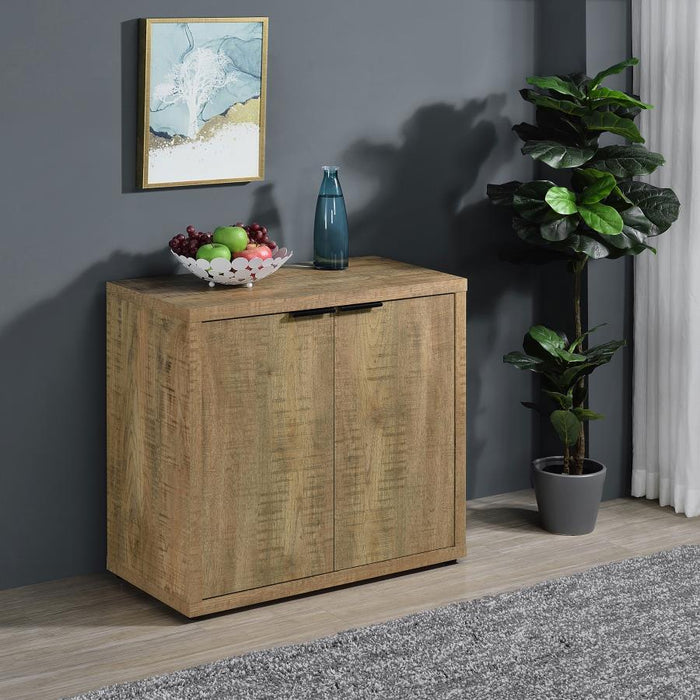 Pepita - 2-Door Engineered Wood Accent Cabinet With Adjustable Shelves - Mango Brown