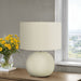 Lighting, Contemporary Table Lamp, Ceramic - Cream 8th Street