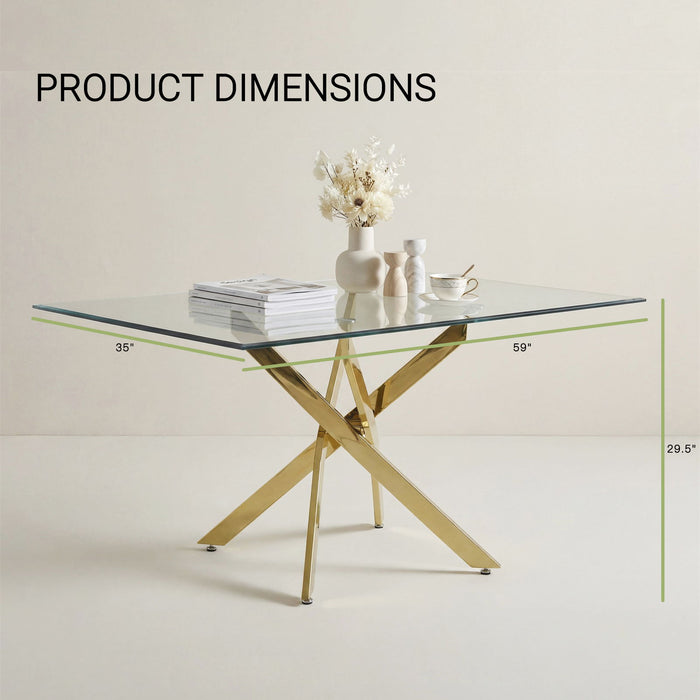 Modern Rectangular Table For Dining Room Home Essentials
