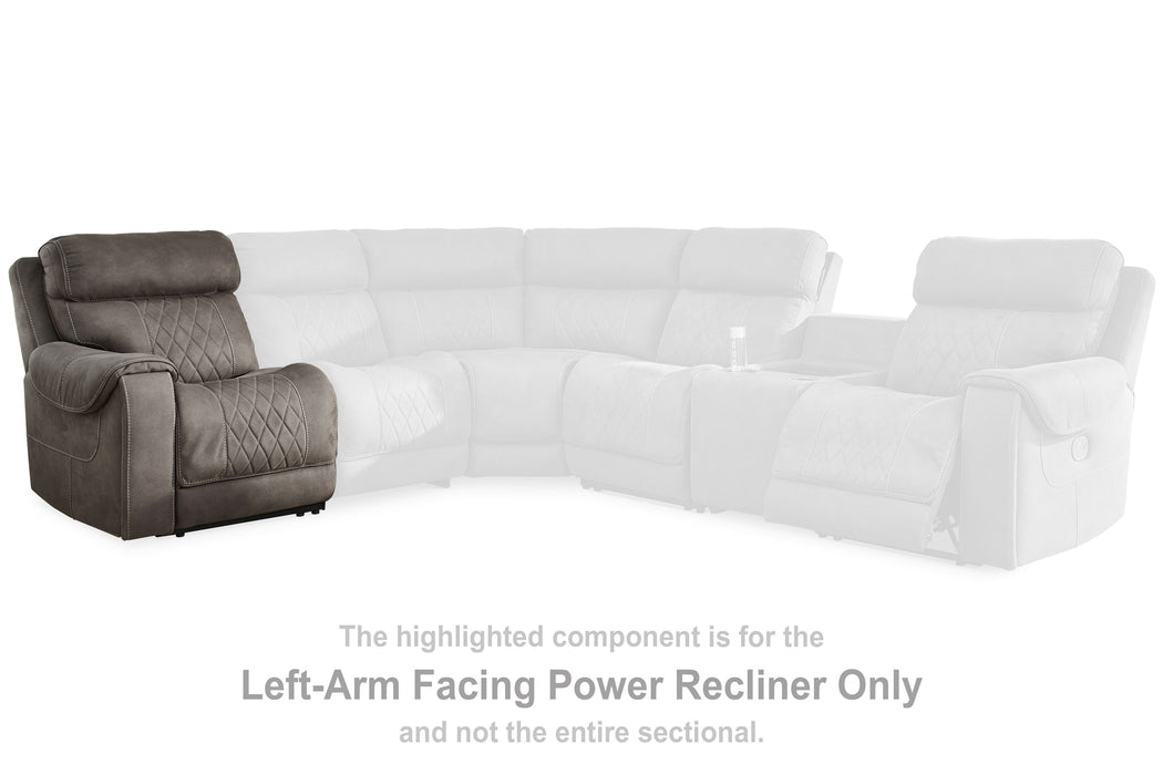 Hoopster - Laf Zero Wall Power Recliner - Gunmetal Signature Design by Ashley®