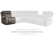 Hoopster - Laf Zero Wall Power Recliner - Gunmetal Signature Design by Ashley®