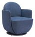 Bant - Swivel Chair - Blue Zuo Modern