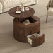 Round Lift Top Coffee Table With Hidden Storage For Living Room Hearth and Haven