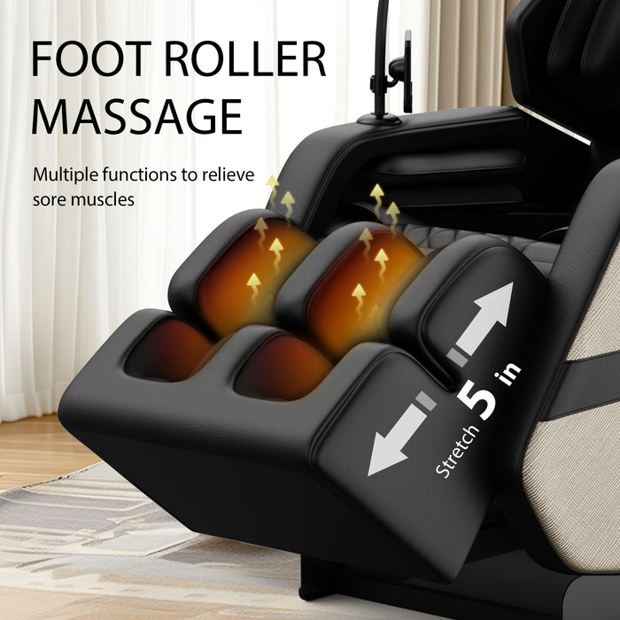 Massage Chair Recliner With Zero Gravity With Full Body Air Pressure - Black / Blue / Gold Home Essentials