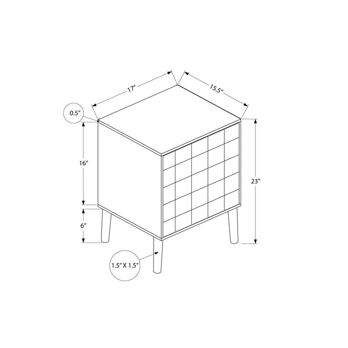 Modern Accent Table With Storage 8th Street