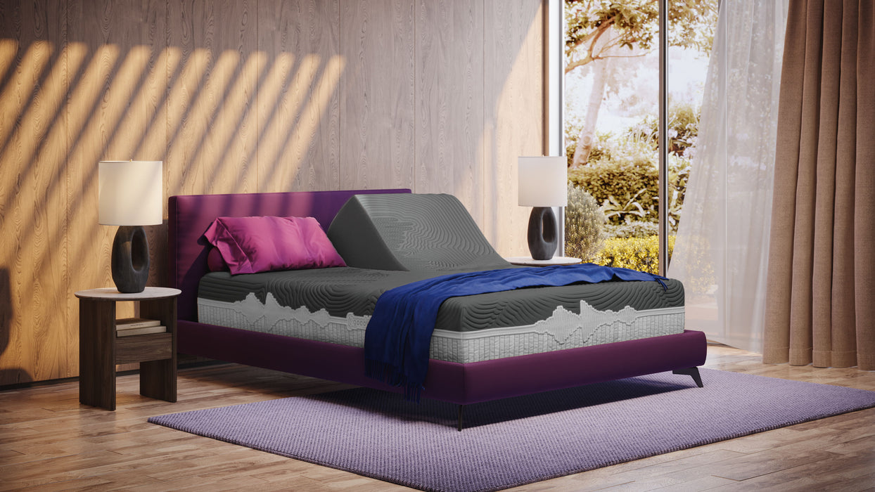 GoodVibeSleep - Calm Flex Head Mattress And Adjustable Base Comfort Ensemble