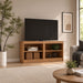 TV Stand For TVs Up To 50" With Open Shelves And Cable Management Home Essentials