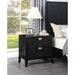 Mason - 2 Drawer Nightstand With Fluted Design - Black Furniture Max