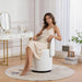 Barrel Chair With Built In Storage, 360° Swivel - Beige Home Essentials