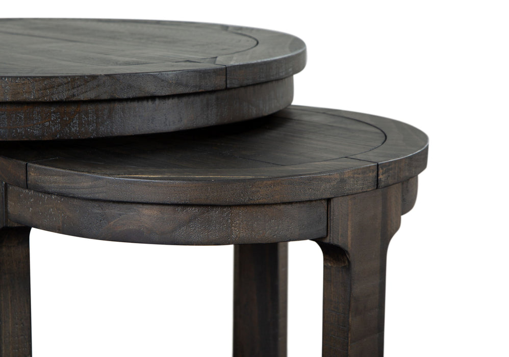 Boswell - Round Nesting End Table - Peppercorn Magnussen Furniture