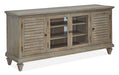 Calistoga - Rustic Entertainment Console - Dovetail Gray Magnussen Furniture